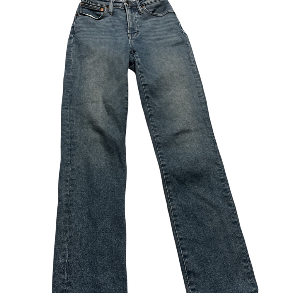Madewell Women Blue Denim Medium Wash Skinny Jeans Size 25t